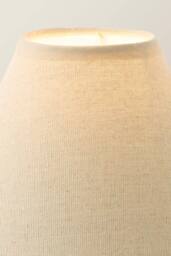 ValueLights Florie Natural Linen Tapered Scalloped Pastel Trim Mini Lamp Shade in Cream - thumbnail 5