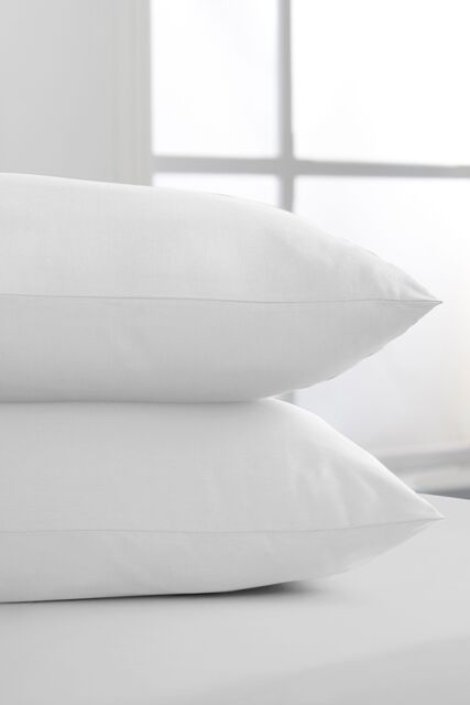 Bianca 400 Thread Count Cotton Sateen Standard Pillowcases in White - Size: Standard Pillow Case - image 1