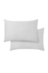 Bianca 400 Thread Count Cotton Sateen Standard Pillowcases in White - Size: Standard Pillow Case - thumbnail 4