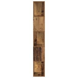 Berkfield Home Storage Unit Old Wood Solid wood 80 x 24 x 155 cm in Brown - thumbnail 6