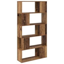 Berkfield Home Storage Unit Old Wood Solid wood 80 x 24 x 155 cm in Brown - thumbnail 7