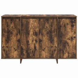 Berkfield Home Smoked Oak Sideboard Smoked Oak Engineered Wood 120 x 41 x 75 cm in Brown - thumbnail 6