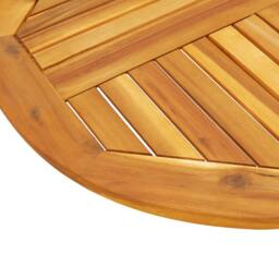 Berkfield Home Table Top √ò80x2.2 cm Round Solid Wood Acacia in Brown - Size: 80x2.2 cm - thumbnail 7
