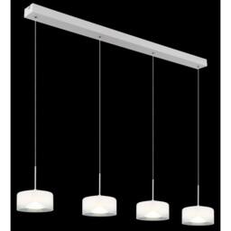 Netlighting Belinda Bar Pendant White Matt Opal Glass Shade 4x LED 4000K - thumbnail 4
