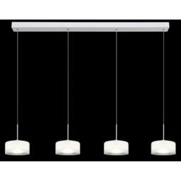 Netlighting Belinda Bar Pendant White Matt Opal Glass Shade 4x LED 4000K - thumbnail 5