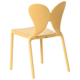 Wyld and Coco Yellow Butterfly Backrest Chairs Set 2 Stackable Polypropylene UV - thumbnail 5