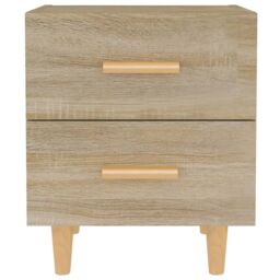 Berkfield Home Bed Cabinets 2 pcs Sonoma Oak 40x35x47.5 cm in Brown - thumbnail 3