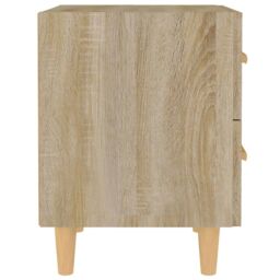Berkfield Home Bed Cabinets 2 pcs Sonoma Oak 40x35x47.5 cm in Brown - thumbnail 4