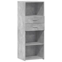 Berkfield Home Highboard Concrete Grey 45x42.5x124 cm Engineered Wood - thumbnail 2
