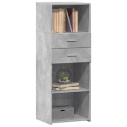 Berkfield Home Highboard Concrete Grey 45x42.5x124 cm Engineered Wood - thumbnail 3