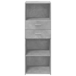 Berkfield Home Highboard Concrete Grey 45x42.5x124 cm Engineered Wood - thumbnail 4