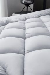 Ezysleep 4 Inch Shredded memory foam mattress topper in Light Grey - Size: Super King - thumbnail 4