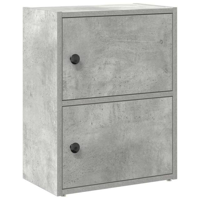 Berkfield Home Bookcase Concrete Grey 40x24x52 cm Engineered Wood - Size: 40 x 24 x 52 cm - image 1