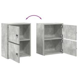 Berkfield Home Bookcase Concrete Grey 40x24x52 cm Engineered Wood - Size: 40 x 24 x 52 cm - thumbnail 8