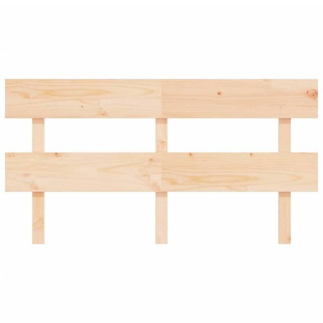 Berkfield Home Beautiful Bed Headboard 154x3x81 cm Solid Wood Pine in Tan - Size: 154 x 3 x 81 cm - image 1