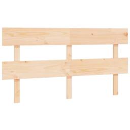Berkfield Home Beautiful Bed Headboard 154x3x81 cm Solid Wood Pine in Tan - Size: 154 x 3 x 81 cm - thumbnail 3