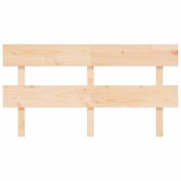 Berkfield Home Beautiful Bed Headboard 154x3x81 cm Solid Wood Pine in Tan - Size: 154 x 3 x 81 cm - thumbnail 1
