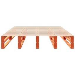 Berkfield Home Bed Frame without Mattress Wax Brown 160x200 cm Solid Wood Pine - thumbnail 4