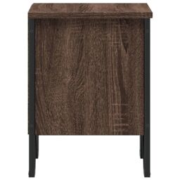 Berkfield Home Bedside Cabinet Brown Oak 40x30x40 cm Engineered Wood - Size: 40 x 30 x 40 cm - thumbnail 6