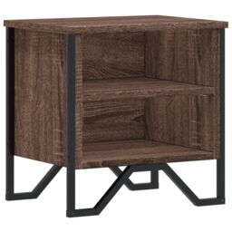 Berkfield Home Bedside Cabinet Brown Oak 40x30x40 cm Engineered Wood - Size: 40 x 30 x 40 cm - thumbnail 2