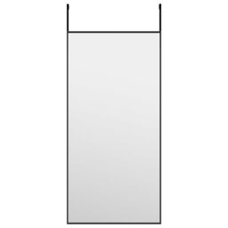 Berkfield Home Door Mirror Black 30x60 cm Glass & Aluminium - thumbnail 2