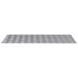 Berkfield Home Aluminum Checker Plates 2 pcs Anti-Slip 100x50 cm in Grey - Size: Medium - thumbnail 2