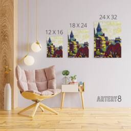 "Artery8 St Germain des pres Paris Henry Lyman Sayen Canvas Wall Art Print - Size: W12"" x H16""" - thumbnail 4