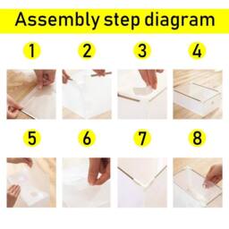 KORVIXA 10x Clear Plastic Shoe Storage Boxes - Size: 100 cm x 60 cm - thumbnail 5