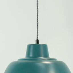 ValueLights Morris Metal Drop Hanging Pendant Ceiling Light with LED Bulb in Blue - thumbnail 4