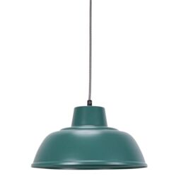 ValueLights Morris Metal Drop Hanging Pendant Ceiling Light with LED Bulb in Blue - thumbnail 2