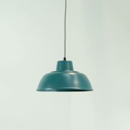 ValueLights Morris Metal Drop Hanging Pendant Ceiling Light with LED Bulb in Blue - thumbnail 3