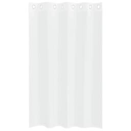 Berkfield Home Curtains with Curtains 2 pcs White 140 x 175 cm Polyester - thumbnail 4
