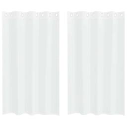 Berkfield Home Curtains with Curtains 2 pcs White 140 x 175 cm Polyester