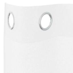 Berkfield Home Curtains with Curtains 2 pcs White 140 x 175 cm Polyester - thumbnail 5