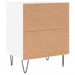Berkfield Home Elegant Bedside Cabinets 2 pcs White 40x30x50 cm Engineered Wood - Size: 40 x 30 x 50 cm - thumbnail 8