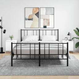Berkfield Home Elegant Bedside Cabinets 2 pcs White 40x30x50 cm Engineered Wood - Size: 40 x 30 x 50 cm - thumbnail 2