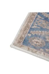 Living and Home 180cm L x 100cm W Luxurious Faux Cashmere Large Floral Area Rug for Living Room Bedroom in Blue - Size: 180 cm x 100 cm - thumbnail 4