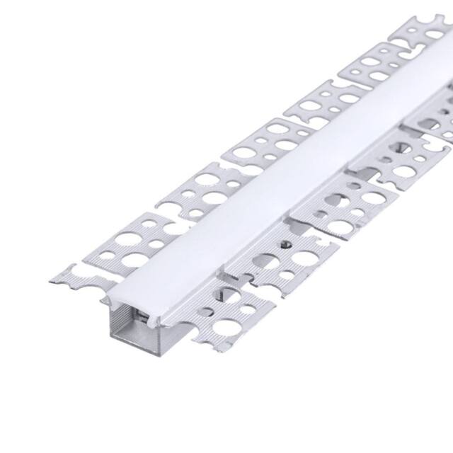 ENER-J 51.3x12.5mm Trimless Recessed LED Profile for Drywall 2m (4) in White - image 1
