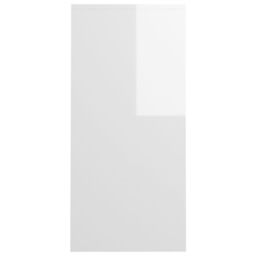 Berkfield Home Notebook Desk High Gloss White 102.5x35x75 cm Engineered Wood - thumbnail 4