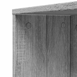 Berkfield Home Narrow Bathroom Cupboard with Wheels Grey Sonoma Engineered Wood - thumbnail 9