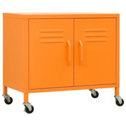 Berkfield Home Storage Cabinet Orange 60x35x56 cm Steel - Size: 60 x 35 x 56 cm - thumbnail 2