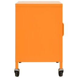 Berkfield Home Storage Cabinet Orange 60x35x56 cm Steel - Size: 60 x 35 x 56 cm - thumbnail 4