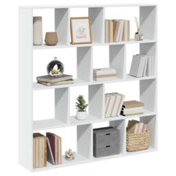 Berkfield Home Classic Book Cabinet White 132x29x141.5 cm Engineered Wood - thumbnail 4