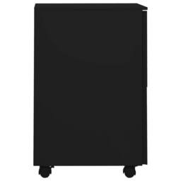Berkfield Home Mobile File Cabinet Black 39x45x67 cm Steel - Size: 39 x 45 x 67 cm - thumbnail 1