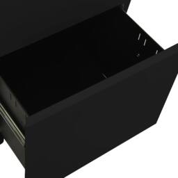 Berkfield Home Mobile File Cabinet Black 39x45x67 cm Steel - Size: 39 x 45 x 67 cm - thumbnail 7