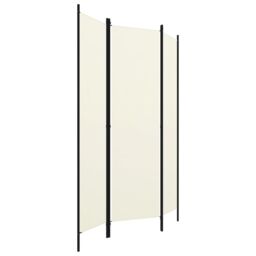 Berkfield Home 3-Panel Room Divider Cream White 150x180 cm - thumbnail 3