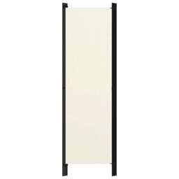 Berkfield Home 3-Panel Room Divider Cream White 150x180 cm - thumbnail 4