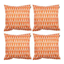 icon Indoor & Outdoor Mark Making Waterproof Cushion 2x Khaki & 2x Burnt Orange - Size: 43 cm x 43 cm - thumbnail 1