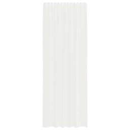 Berkfield Home Voile Curtains with Rod Pockets 2 pcs White - thumbnail 4