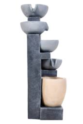Living and Home Solar Outdoor Water Fountain for Garden Landscaping in Grey - thumbnail 6